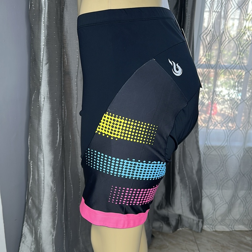 Beroy Women’s Cycling Shorts Black/ Pink Sz 2XL - Picture 2 of 10